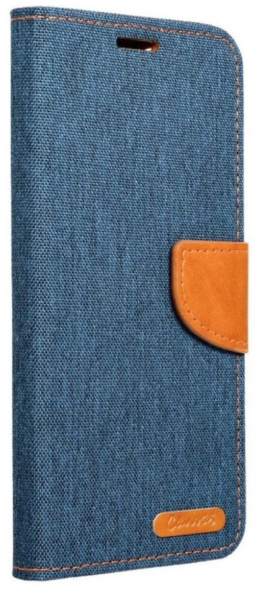 Canvas Book case Θήκη για XIAOMI Redmi 10 navy blue*