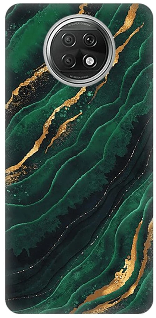 Marble Silicone case for Honor 50 Lite / Nova 8i green
