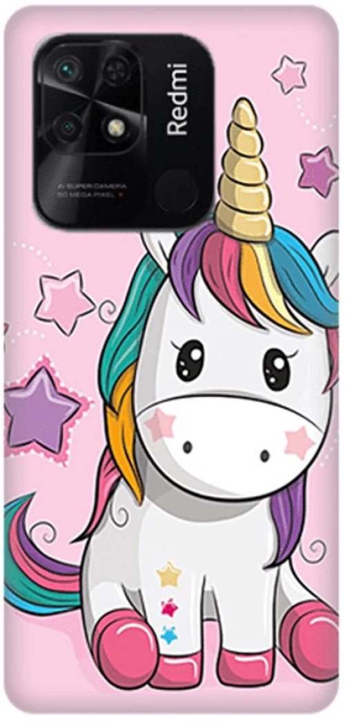 Baby Unicorn Silicone case Θήκη για Xiaomi Redmi 10c pink