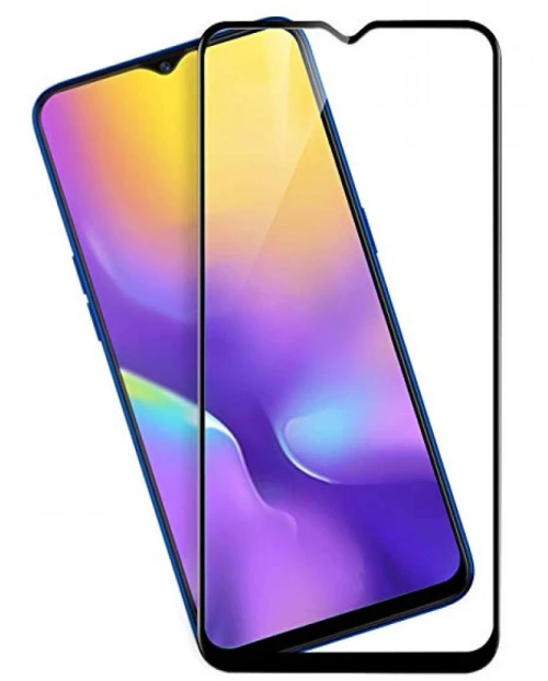 3D Full Screen Full Glue Tempered Glass Τζαμάκι για Realme C31 black*