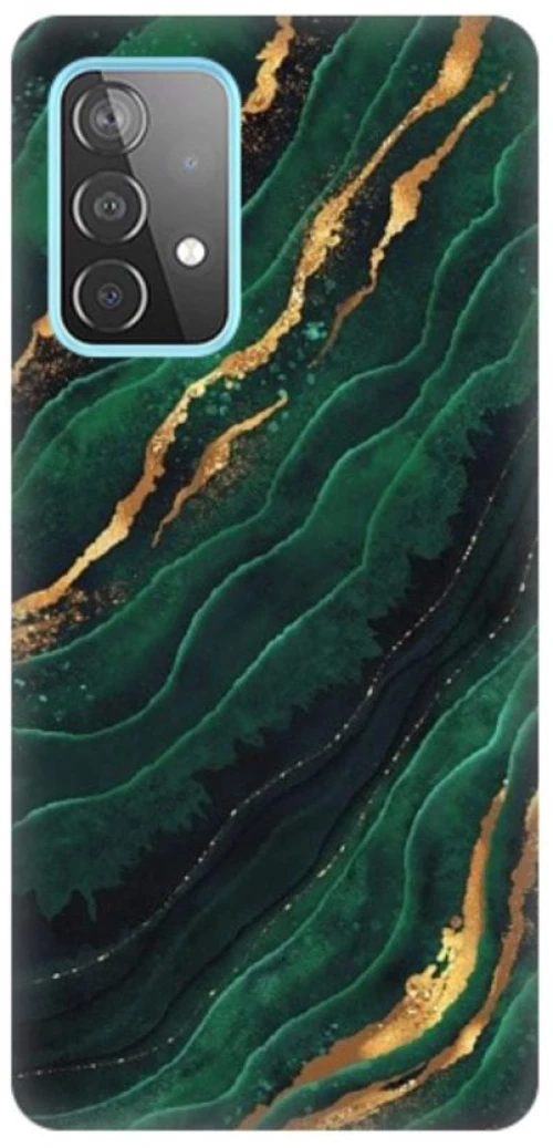 Marble Silicone case Θήκη για Samsung Galaxy A23 Green