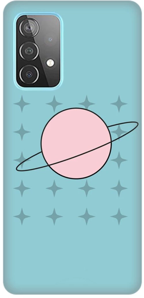 Comic Planet Silicone case Θήκη για Samsung Galaxy A52s / A52 5G / A52 4G Light Blue