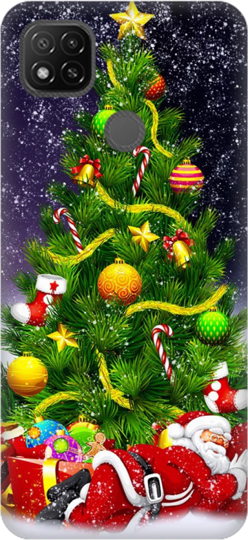 Silicone case Christmas Edition for Xiaomi Redmi 9C style 8 blue