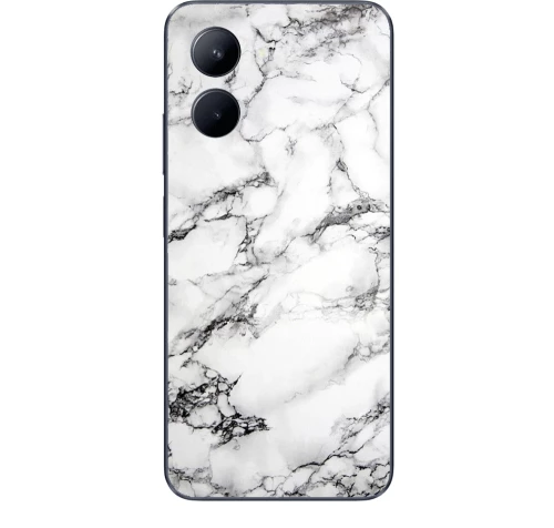 Marble Silicone case Θήκη για Realme C33 white