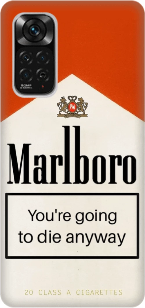 Cigare Silicone case Θήκη για Xiaomi Redmi Note 11/11S 4G red