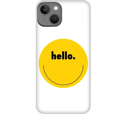 thiki-mania X Glossy Hello Custom Silicone case Yellow