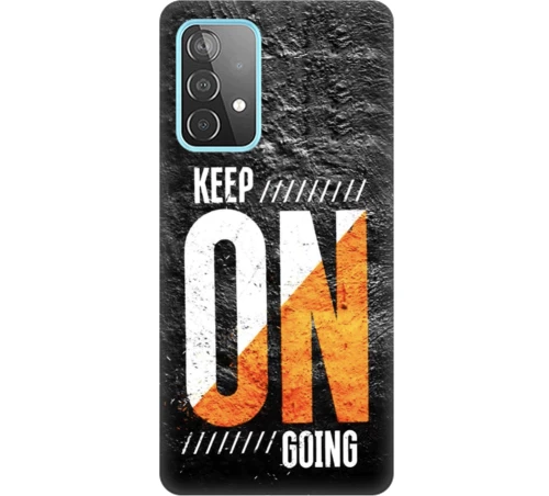 keep on going Silicone case Θήκη για Samsung Galaxy A13 4G black