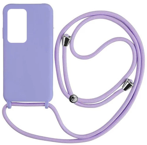 Cord Silicone back cover Case με κορδόνι για Xiaomi Redmi Note 11 Pro / Note 11 Pro 5G violet*