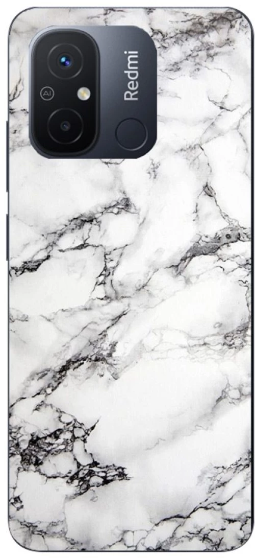 Marble Silicone case θήκη για Xiaomi Redmi 12C white