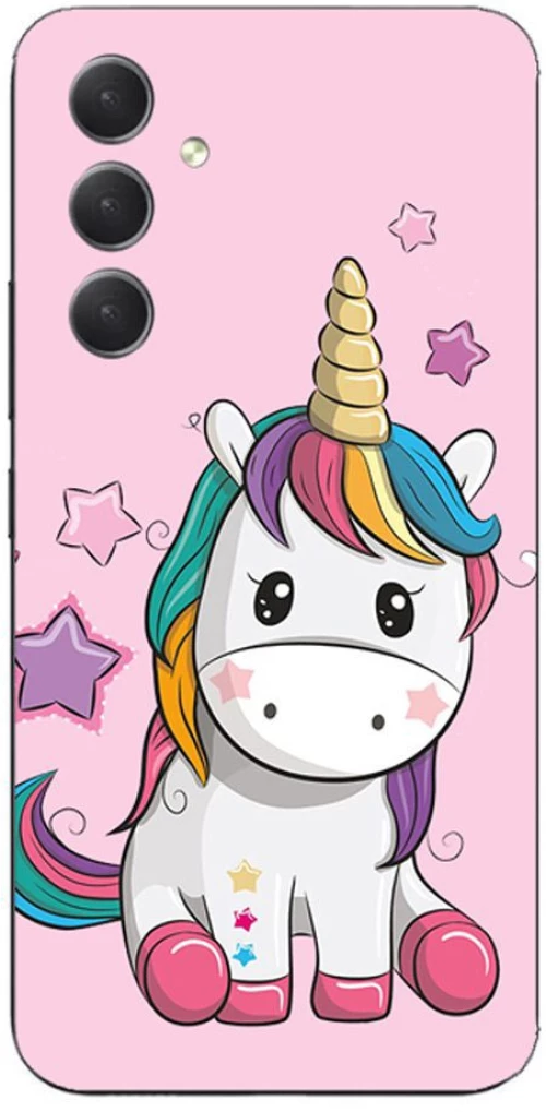 Baby Unicorn Silicone Case θήκη για Samsung Galaxy A54 5g pink