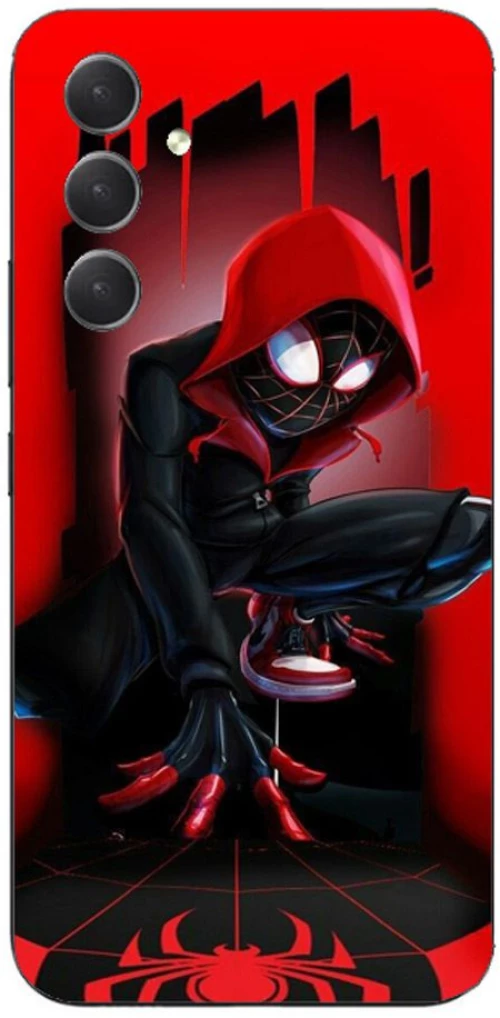 Spiderman Miles Morales Silicone Case θήκη για Samsung Galaxy A54 5g red