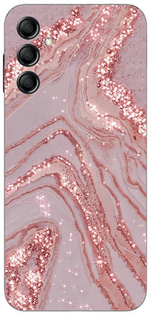 Marble Silicone Case θήκη για Samsung Galaxy A34 5g pink