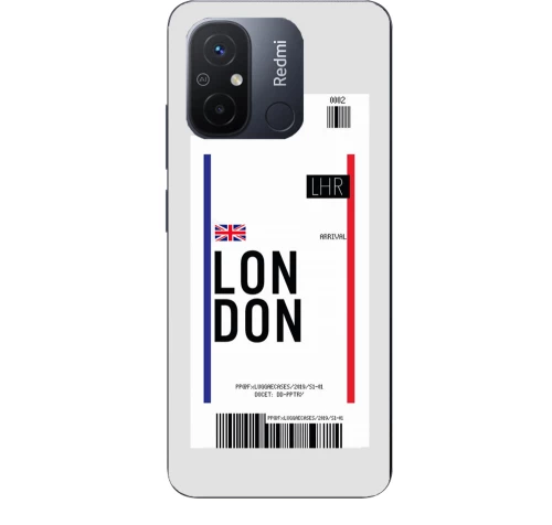 Travel To London Silicone Διαφανη Θήκη για Xiaomi Redmi 12C