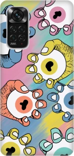 Colored Eyes Silicone case Θήκη για Xiaomi Redmi Note 11 Pro 5G