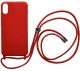 Cord Silicone back Case με κορδόνι για Xiaomi Redmi 9A red*