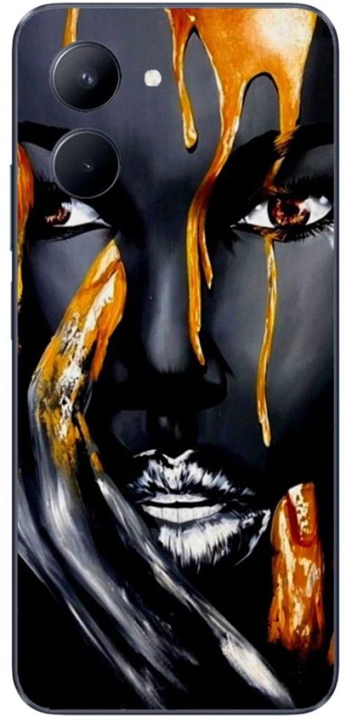 WOMAN IN BLACK Silicone case Θήκη για Realme C33