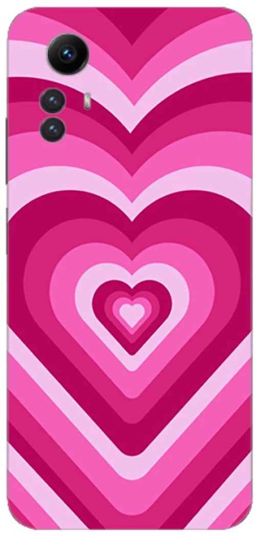 HEARTS PINK Silicone case Θήκη για Xiaomi Redmi note 12s