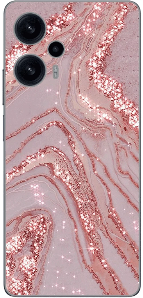MARBLE PINK Silicone case Θήκη για Xiaomi Poco F5