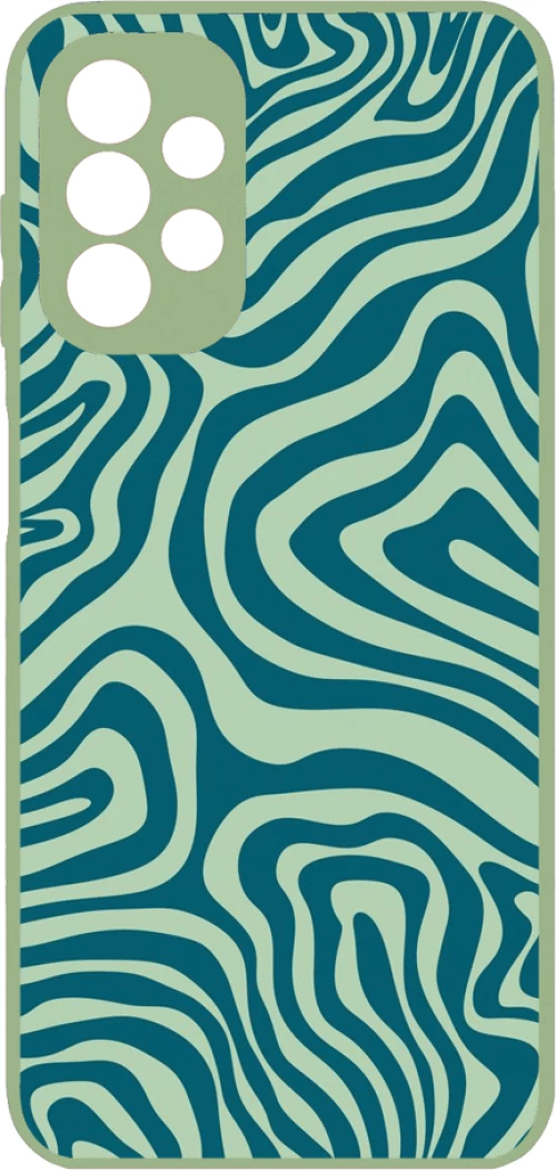 GREEN LINES Premium Protective Hard Case light green Θήκη για Samsung Galaxy A33 5G