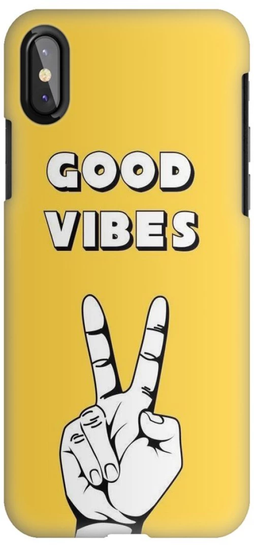 YELLOW GOOD VIBES Silicone Case Θήκη για Iphone XS