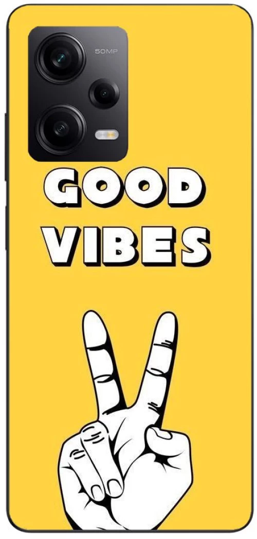 YELLOW GOOD VIBES Silicone Case θήκη για Xiaomi Redmi note 12 5g