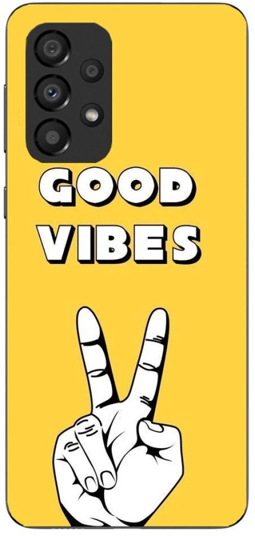 YELLOW GOOD VIBES Silicone case Θήκη για Samsung Galaxy A33 5G
