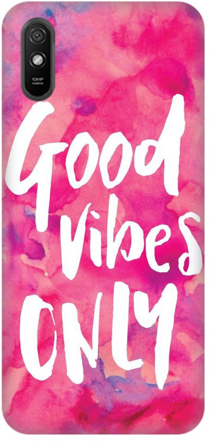 PINK GOOD VIBES Custom Silicone case for Xiaomi Redmi 9A