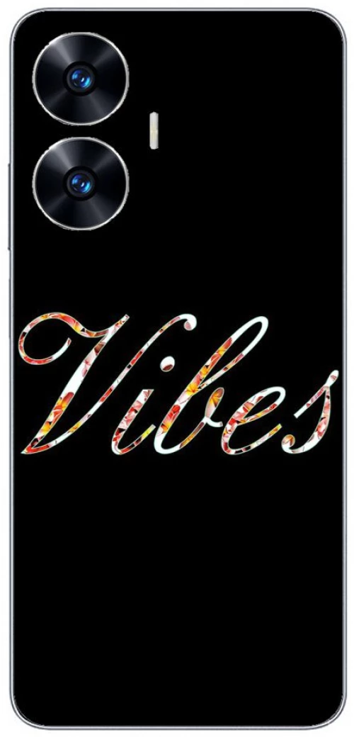 BLACK VIBES Silicone case Θήκη για Realme C55
