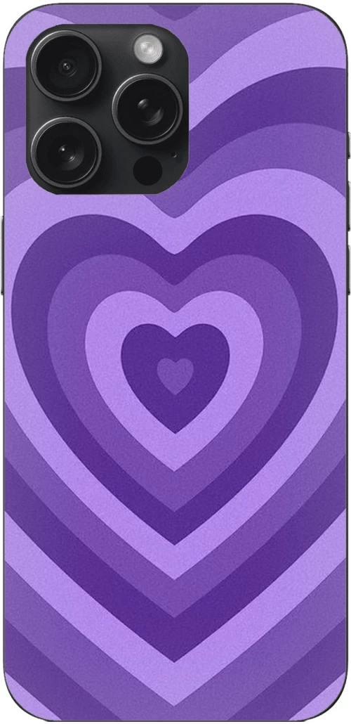Purple Hearts Case Θήκη για iPhone 15 Pro Max