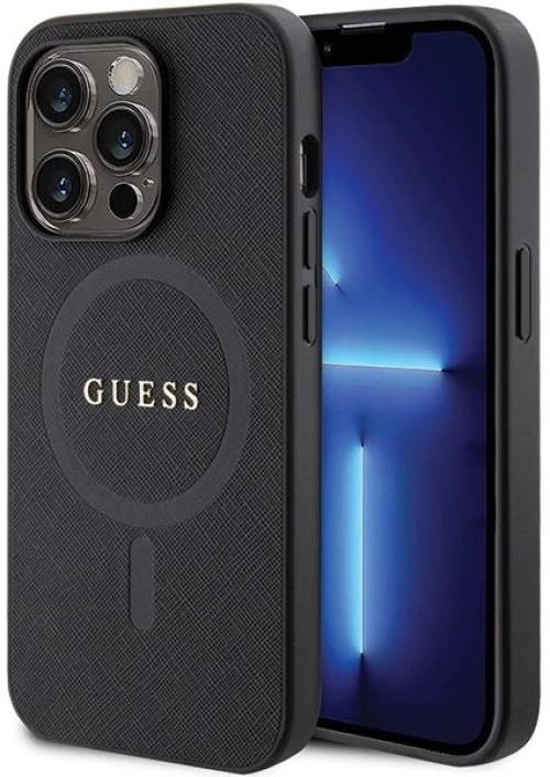 Guess Θήκη για iPhone 14 Pro Max 6,7 "black Saffiano MagSafe