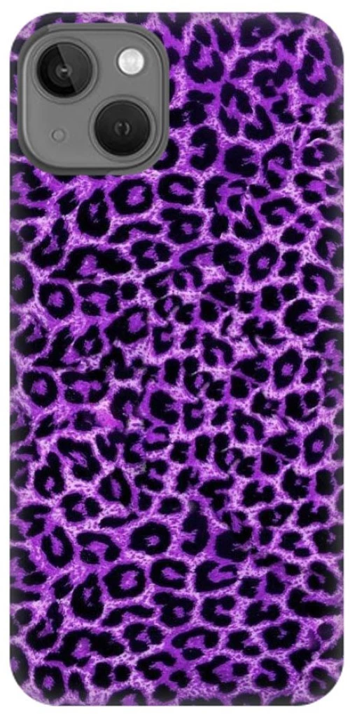 Purple Leopard Silicone Case Θήκη για Iphone 13