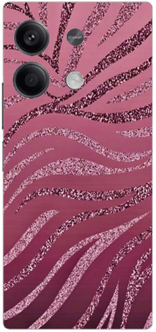 Pink Zebra Silicone Case θήκη για Xiaomi Redmi Note 13 Pro 5G