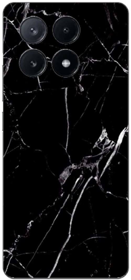 Marble Black Silicone Case θήκη για Xiaomi 14 5G