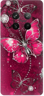 Butterfly Fuchsia Case θήκη για Realme 12 Pro+ 5G