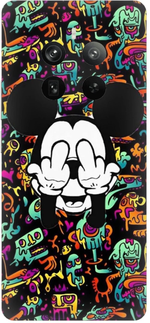 Mouse Middle Finger Case θήκη για Realme 12 Pro+ 5G