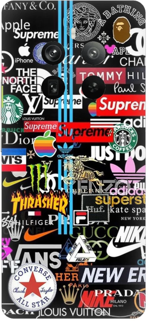 Stickers Brands Case θήκη για Realme 12 Pro+ 5G