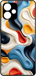 Colorful Pattern Protective Hard Case black Θήκη για Xiaomi Redmi 12 5G