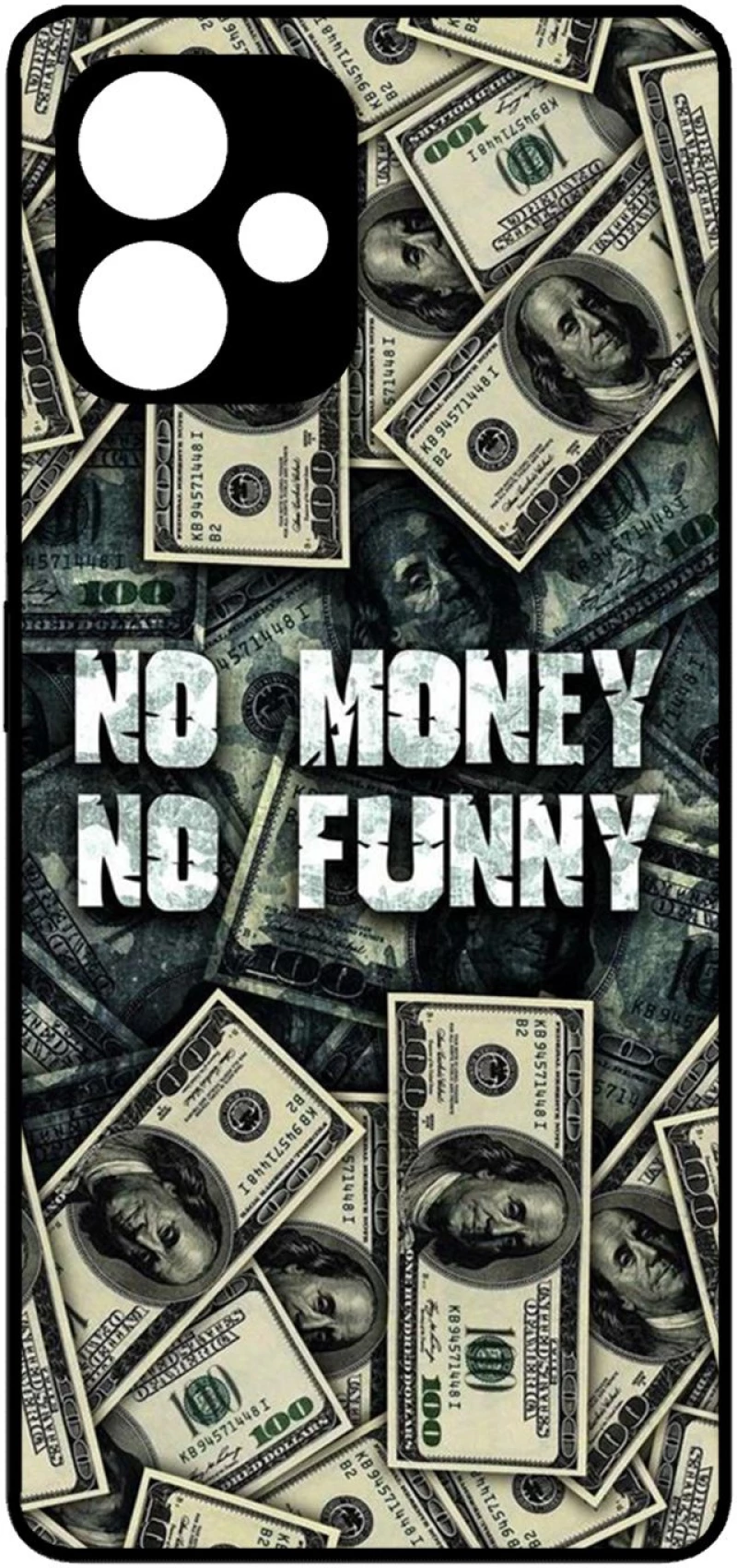 No Money No Funny Protective Hard Case black Θήκη για Xiaomi Redmi 12 5G