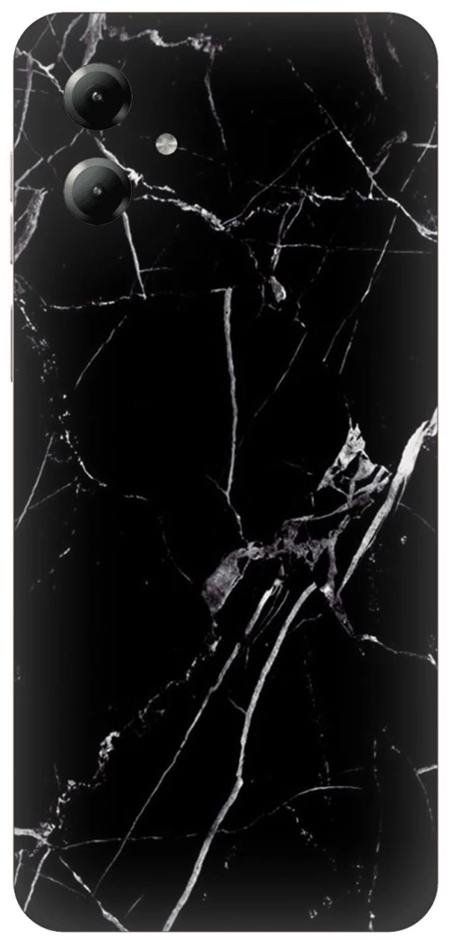 Marble Black Silicone Case θήκη για Motorola Moto G14 4G