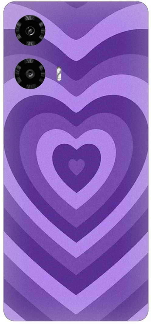 Purple Hearts Silicone Case θήκη για Motorola Moto G34 5G