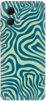Green Lines Silicone Case θήκη για Motorola Moto G84 5G