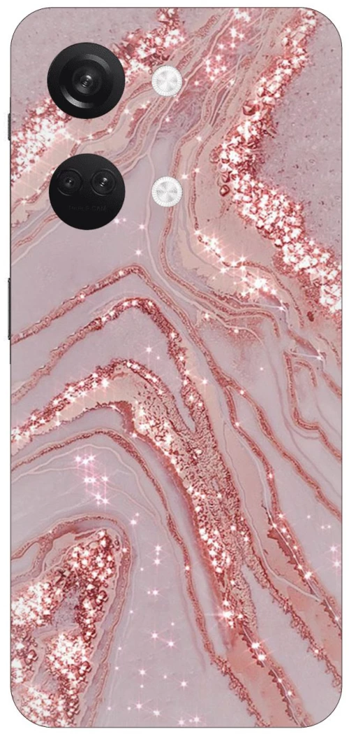 Marble Pink Silicone Case θήκη για OnePlus Nord 3 5G