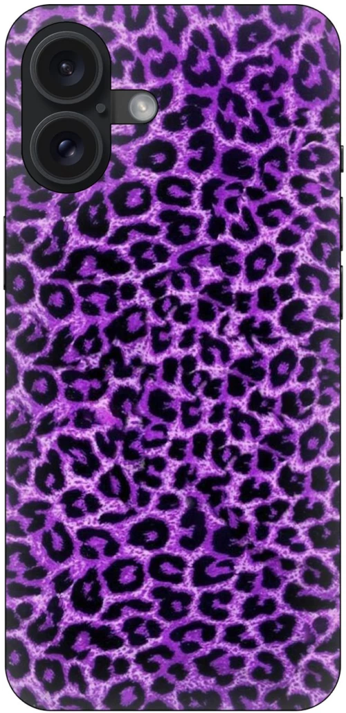 Animal Print Leopard Purple Θήκη για iPhone 16
