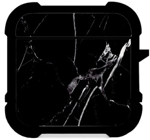 Marble Black Custom Case Airpods 1 & 2
