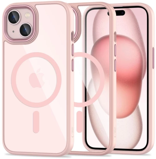 TECH-PROTECT MAGMAT MAGSAFE IPHONE 15 PINK/CLEAR
