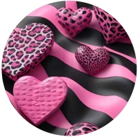 PopSocket Animal Print Hearts