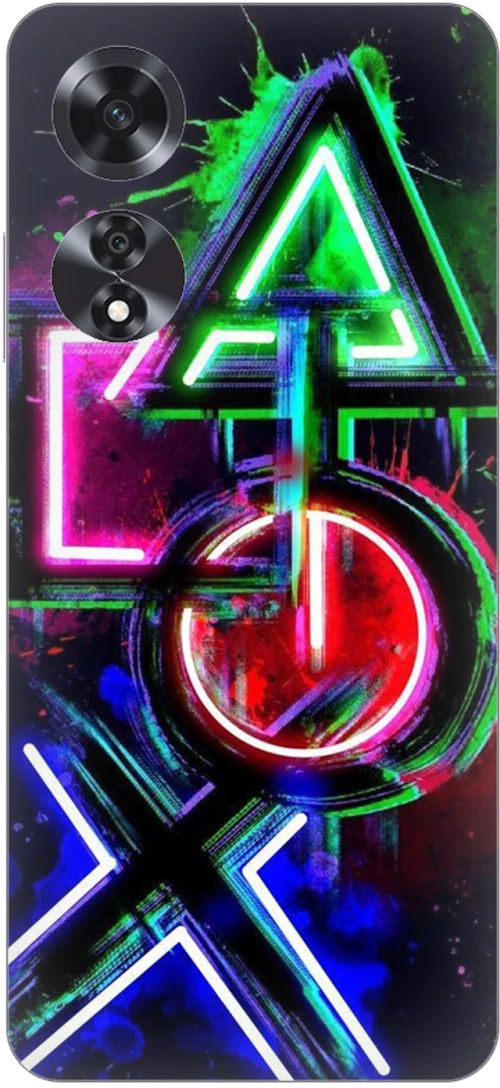 Gamer Symbols Silicone Case θήκη για OPPO A60 4G
