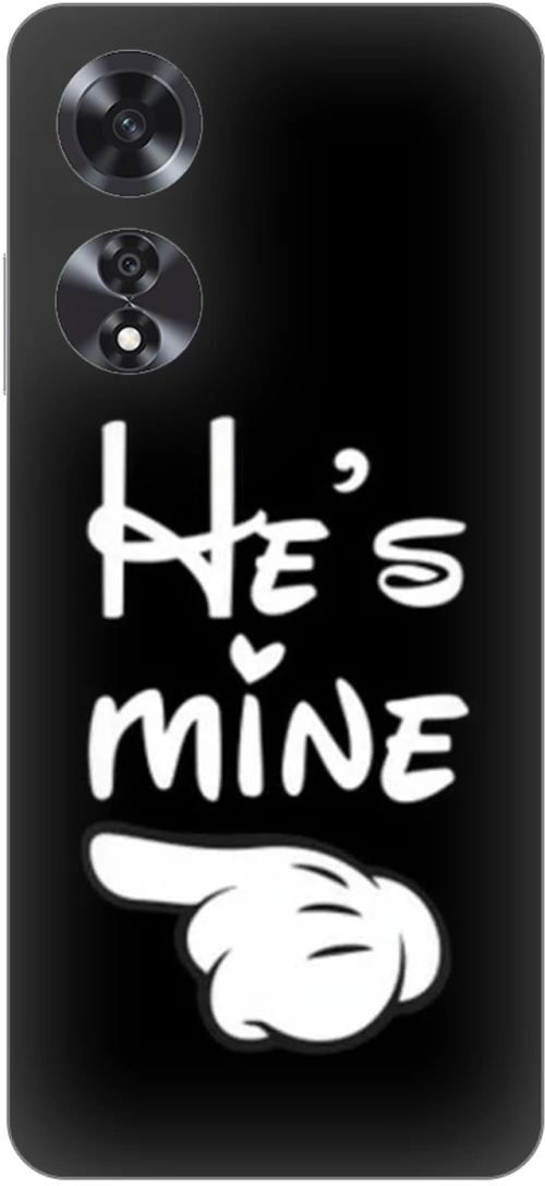 He's Mine Silicone Case θήκη για OPPO A60 4G