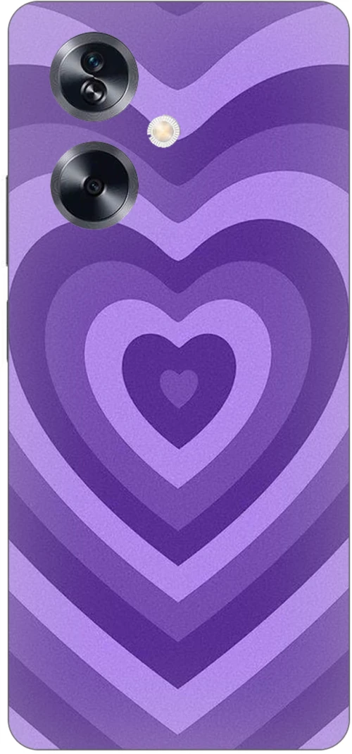 Purple Hearts Silicone Case θήκη για OPPO A79 5G