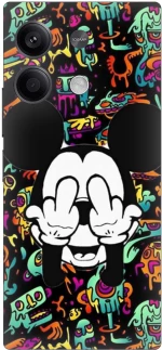 Mouse Middle Finger Θήκη για Xiaomi Redmi Note 13 4G